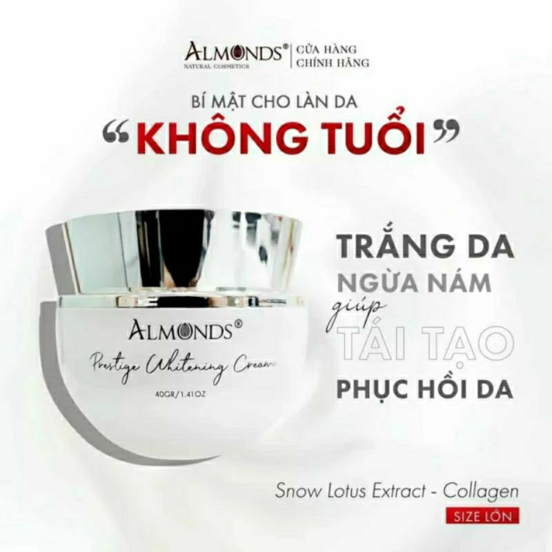 ALMONDS "💯Chính Hãng "KEM SEN TUYẾT SIZE LỚN  tặng y hình  mua lẻ giá sỉ