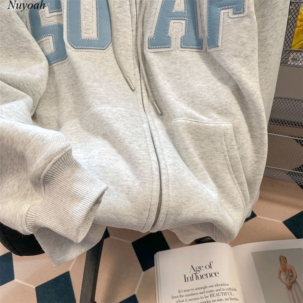 Hoodie Zip - Áo Khoác Nỉ Bông Form Rộng Unisex Mũ 2 Lớp In Chữ SUAF Nam Nữ Mặc Được.P&T.UNISEX