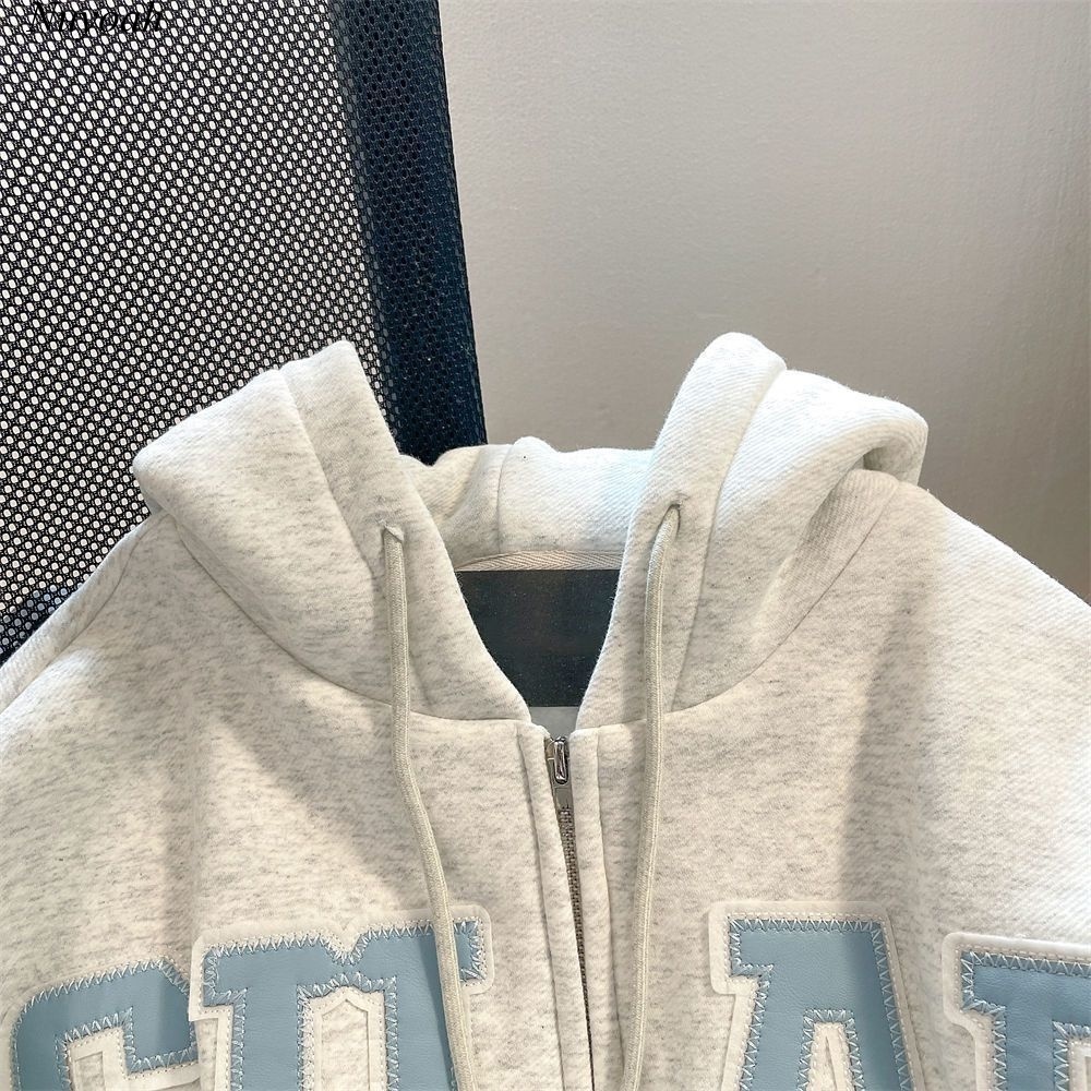 Hoodie Zip - Áo Khoác Nỉ Bông Form Rộng Unisex Mũ 2 Lớp In Chữ SUAF Nam Nữ Mặc Được.P&T.UNISEX