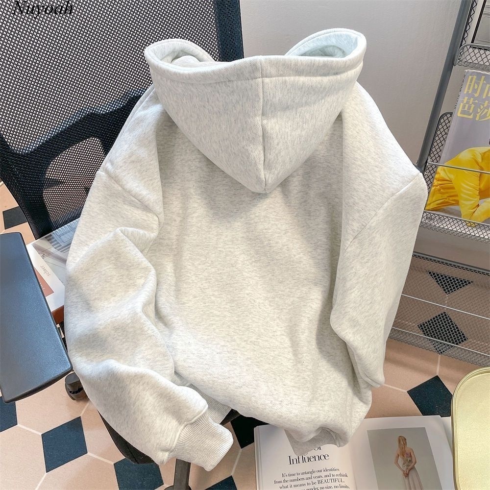 Hoodie Zip - Áo Khoác Nỉ Bông Form Rộng Unisex Mũ 2 Lớp In Chữ SUAF Nam Nữ Mặc Được.P&T.UNISEX