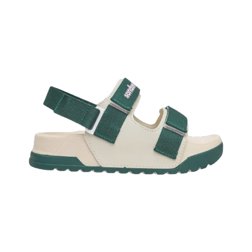 Giày Sandal Nữ Sondoni 2 Quai Ngang Be Phối Xanh Lá Siêu Nhẹ Siêu Bền Siêu Dễ Thương - Tặng kèm vớ