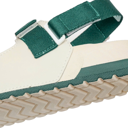 Giày Sandal Nữ Sondoni 2 Quai Ngang Be Phối Xanh Lá Siêu Nhẹ Siêu Bền Siêu Dễ Thương - Tặng kèm vớ