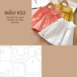 Rập giấy a0 áo bé k52