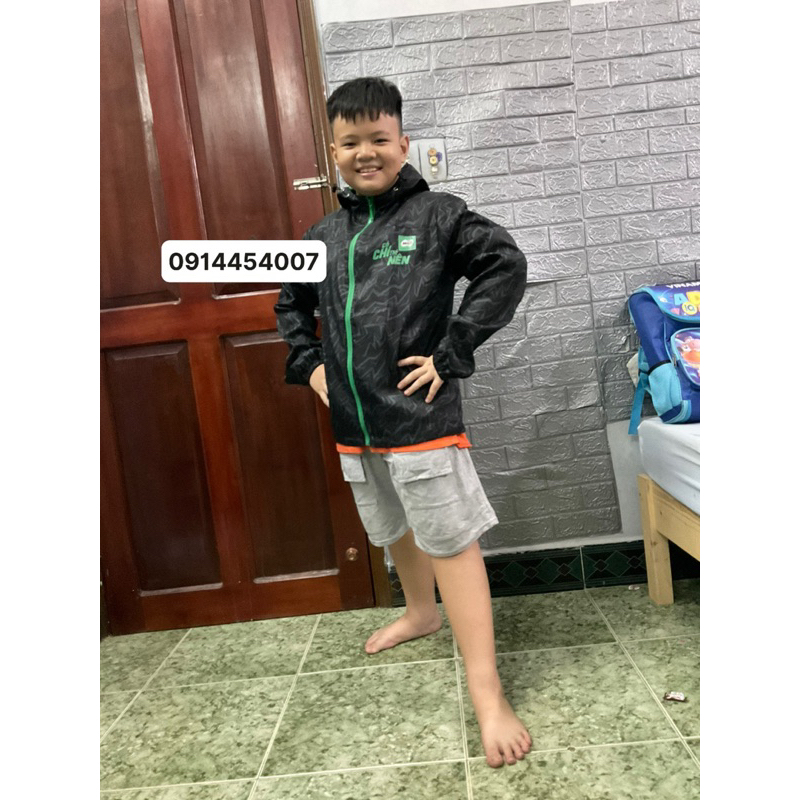 Áo khoát vải dù mỏng 1 lớp  không  lót