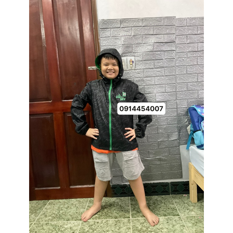 Áo khoát vải dù mỏng 1 lớp  không  lót