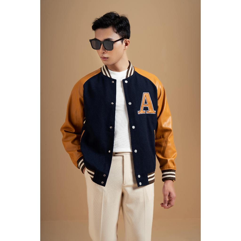 ÁO KHOÁC NAM ADAM STORE BÓNG CHÀY CAM AK058C