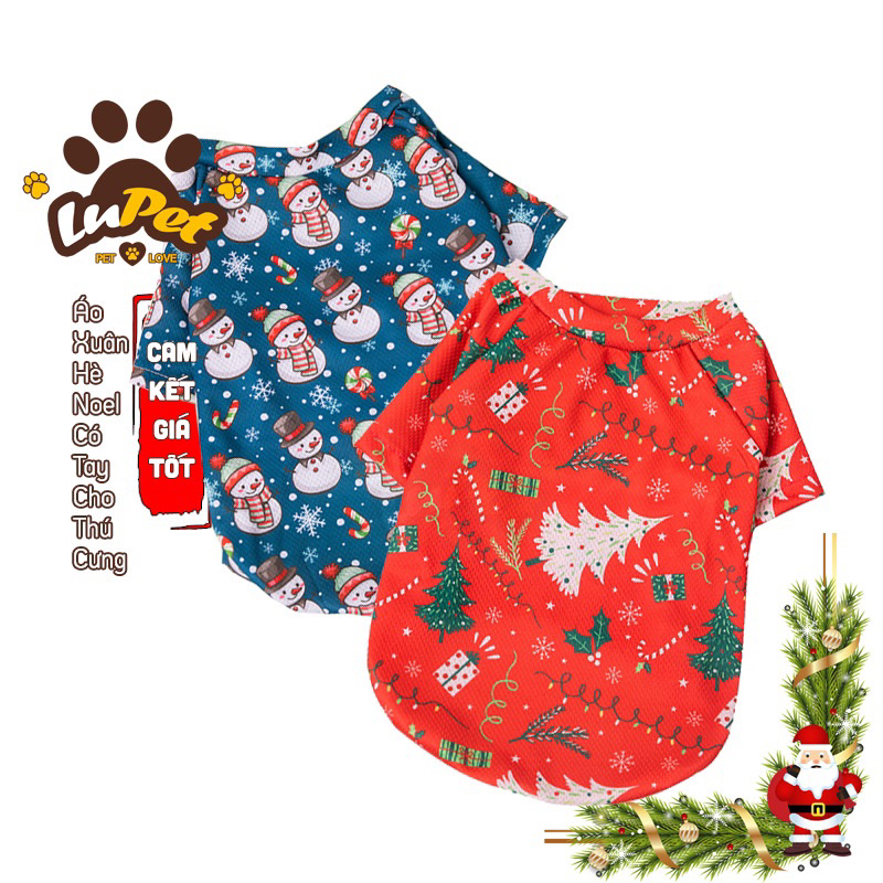 Áo Noel Cho Chó Mèo Có Tay, Áo Giáng Sinh Cho Chó Mèo NECT010