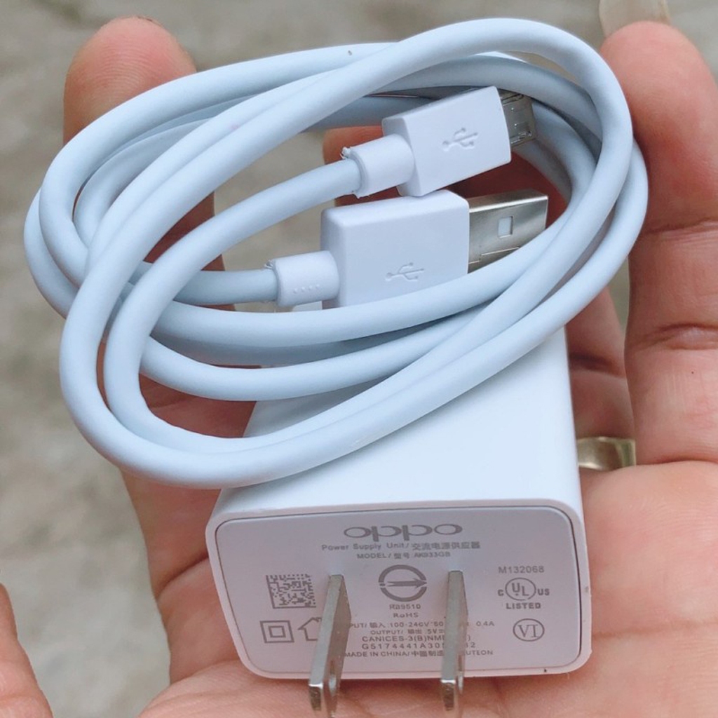 Sạc nhanh Oppo 933 5V 2A Chân cắm Micro gồm Củ sạc nhanh oppo và dây sạc nhanh oppo MORE bảo hành 6 tháng