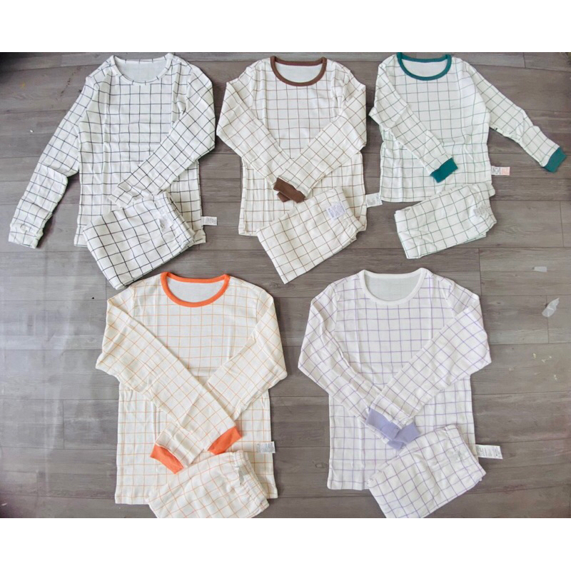 Bộ ngủ thu đông cho bé tay dài quần dài hàng xuất Hàn dư xịn