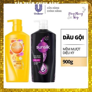 Dầu gội sunsilk suôn mượt 900g - hàng chính hãng