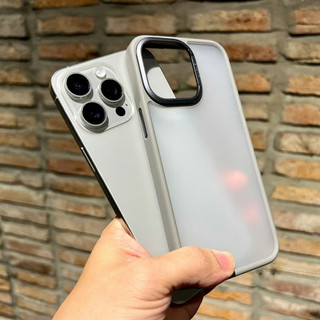 Ốp lưng iPhone 15 Pro/ 15 Pro Max, ốp lưng nhám mờ viền, chống bám vân tay màu hiệu Likgus