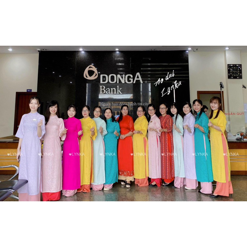 G07- Áo dài Cách tân BIG SIZE cổ lệch đính Cúc/ aodailynka88