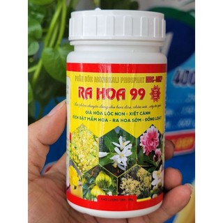 Phân bón Ra Hoa 99 . Hoạt chất MKP năng lượng siêu thúc ủ mầm hoa cho hoa cây cảnh, cây ăn trái, ra hoa trái vụ