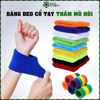 Băng Cổ Tay Thể Thao Nam Nữ Thấm Chặn Mồ Hôi Băng Bảo Vệ Cổ Tay Cầu Lông Tennis Bóng Rổ Gym Chạy Bộ Đạp Xe ECO SPORT