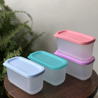 Set 4 hộp 250ml dùng ngăn mát Mini Rectangular - Hàng chính hãng Tupperware Việt Nam phân phối