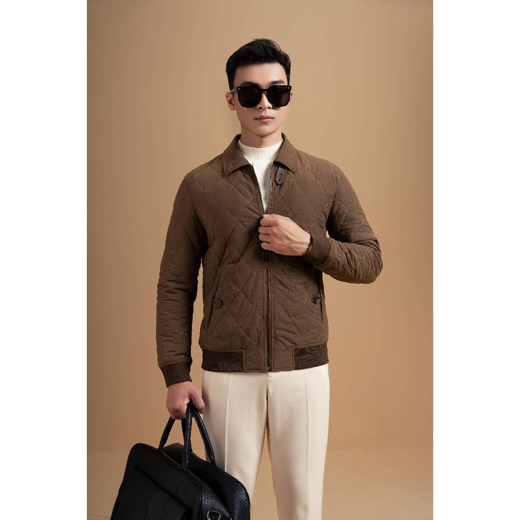 ÁO KHOÁC NAM ADAM STORE NÂU TRẦM TRÁM AK054
