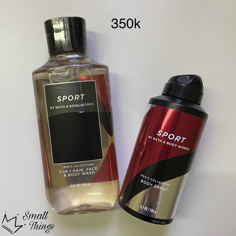 Combo sữa tắm và spray Sport Bath&Body Works