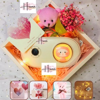 Máy massage bụng kinh Mèo Đèn LED, giảm đau bụng đau lưng cho bạn gái đến Kì, Máy làm ấm bụng SS16