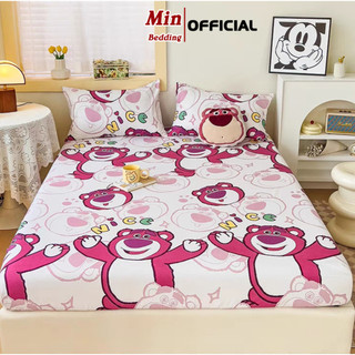 Set 3 Món Ga Gối Cotton Poly, Drap Trải Nệm M2 M6 M8 Mẫu Tùy Chọn - Min Bedding