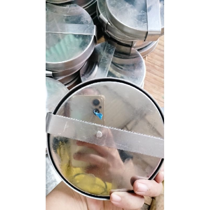 Khuôn chả tròn có đáy 2 cái có đai loại : 2.5lạng.