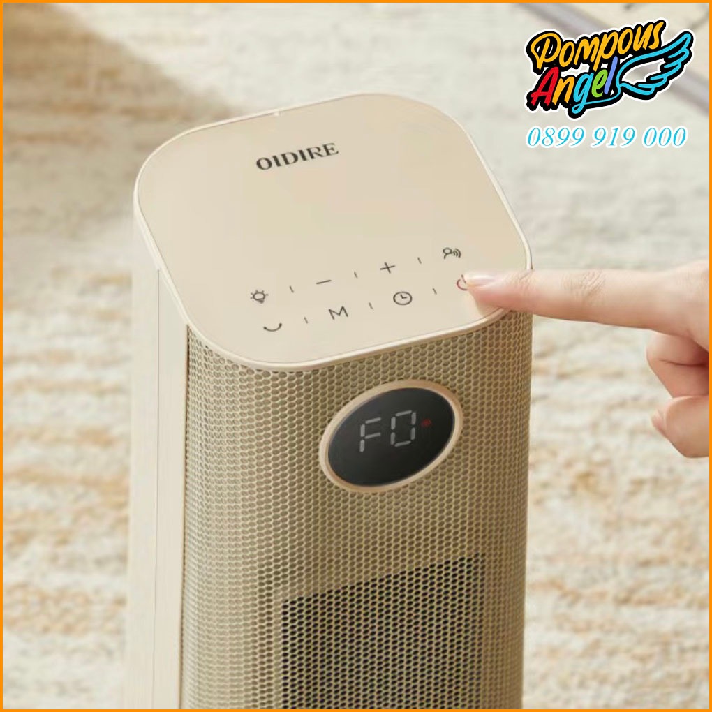 Máy sưởi gốm ,quạt sưởi OIDIRE ODI-NF01 dạng cây đứng cho phòng 20-30m2  công suất 2000W bảo hành 12 tháng
