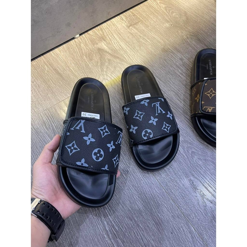 Dép LV Quai Ngang Thiết Kế Quai Dán Thời Trang 2024