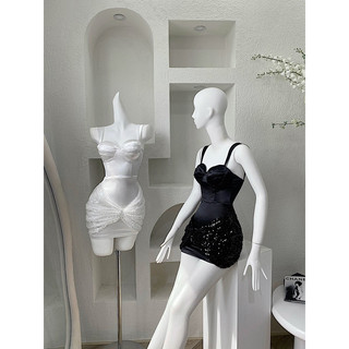 Đầm body cúp nơ phối kim sa