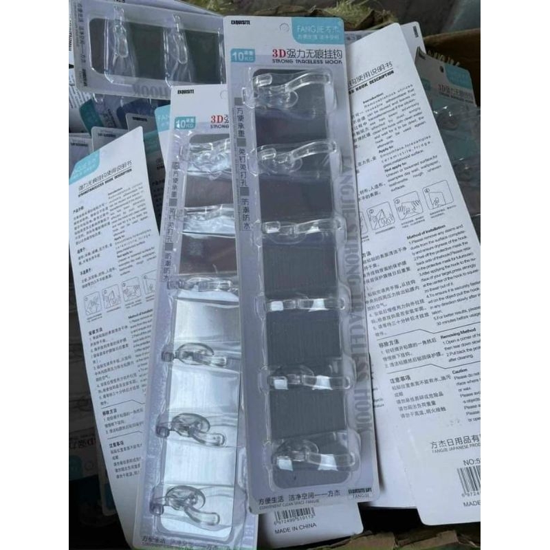 MIẾNG DÁN 6 MÓC DÍNH TƯỜNG ĐA NĂNG SIÊU DÍNH