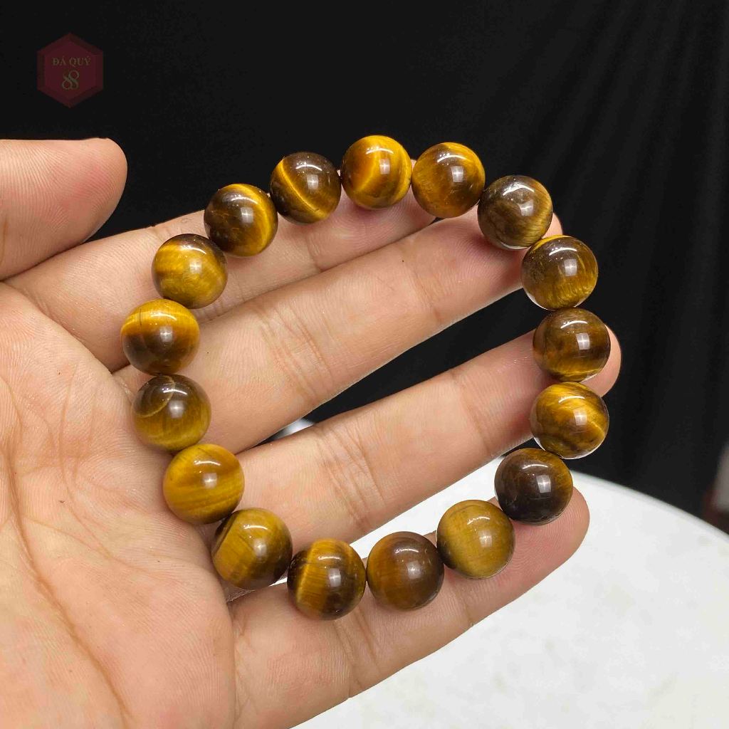 Vòng Tay Phong Thuỷ Mênh Thổ, Kim 12mm Cho Nam