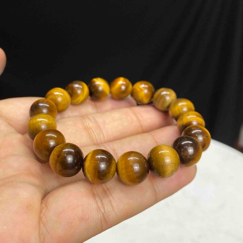 Vòng Tay Phong Thuỷ Mênh Thổ, Kim 12mm Cho Nam