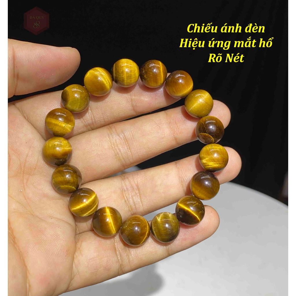 Vòng Tay Phong Thuỷ Mênh Thổ, Kim 12mm Cho Nam