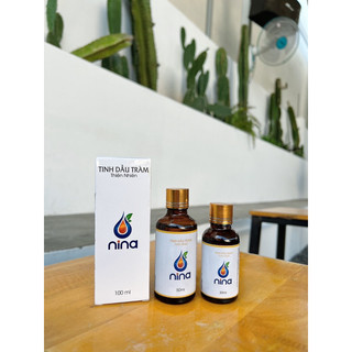 Combo Tinh dầu tràm nguyên chất 100ml &30ml NiNa có kiểm định, tinh dầu treo xe...giúp thơm phòng,khử mùi