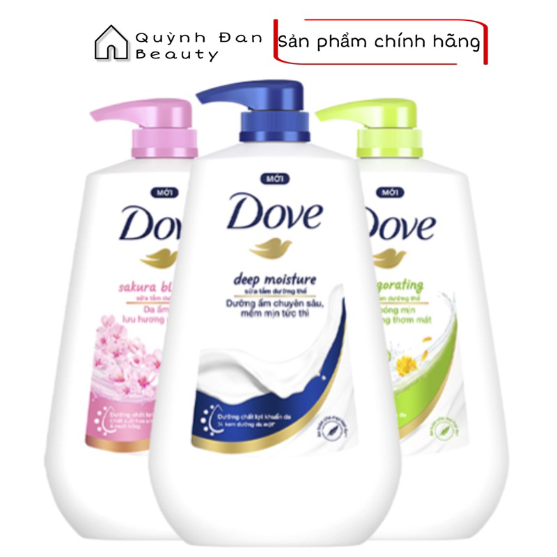 Sữa Tắm Dove dưỡng ẩm chuyên sâu 900g