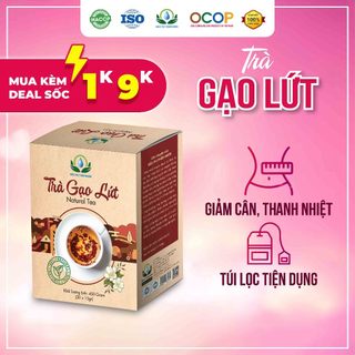 Trà Gạo Lứt Túi Lọc Giảm Cân Mix Hoa Nhài, Cỏ Ngọt, Kỳ Tử, Táo Đỏ, Đậu Đen, Đậu Đỏ, Lá Nếp  - Siêu Thị Thiên Nhiên Nhiên