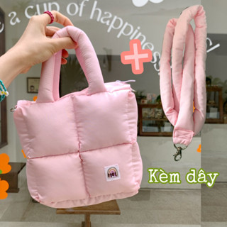   ẢNH THẬT  Túi xách phao chần bông đeo chéo xách tay tote 