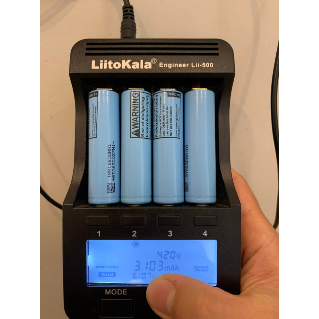 Pin 18650 LG Chem dung lượng 3200mAh - 3.7V xả 20A  / Tháo khối MH1