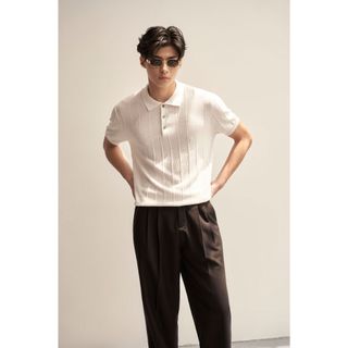 [PAPER STUDIO] Áo thun polo nam len gân trơn tay ngắn basic