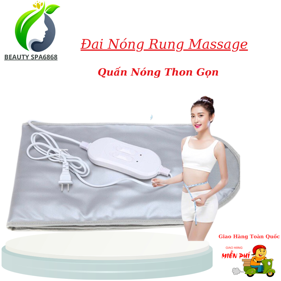 Đai Quấn Nóng Rung Tan Mỡ | Đai Giảm Béo,Thon Gọn 3 Cấp Độ Và Rung Bảo Hành 12 Tháng.