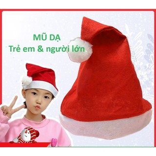 Mũ Nón Ông Già Noel cho trẻ em và người lớn