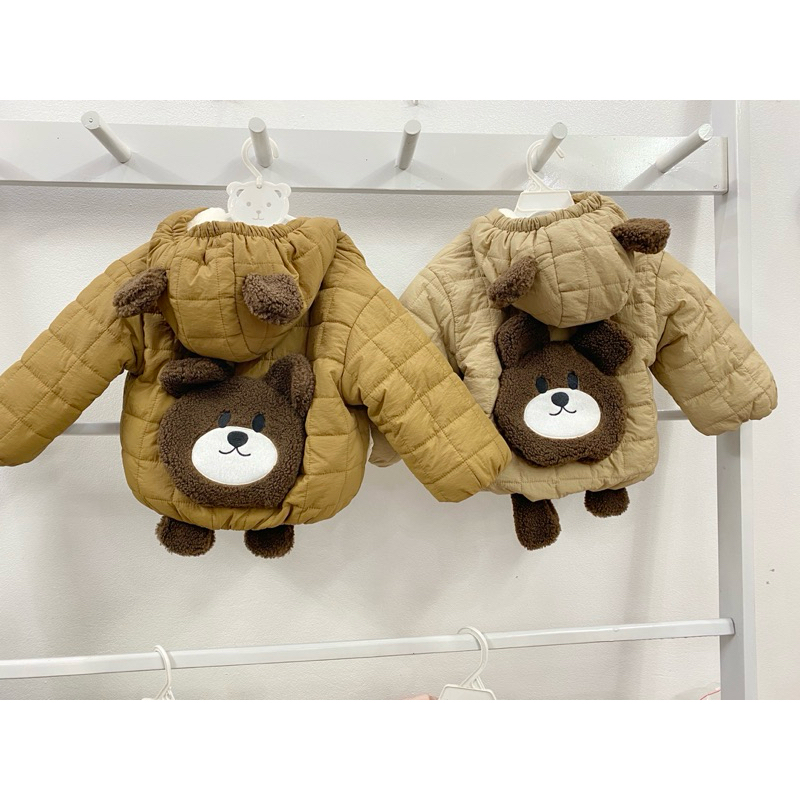 Áo khoác phao lông cho bé trai bé gái hàng quảng châu cao cấp