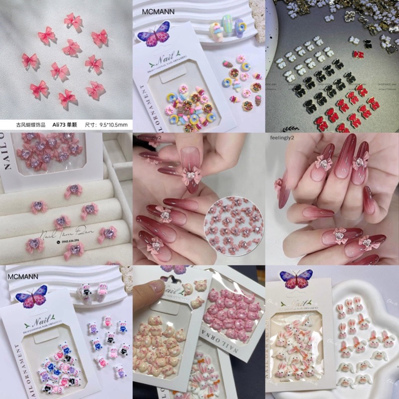Phụ Kiện nail Nhiều Kiểu💅💅💅(Có Rất Nhiều Mẫu Mã)