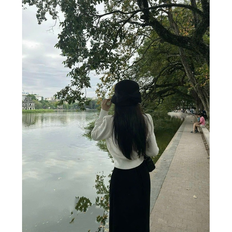 Áo carigan len kèm tag QC