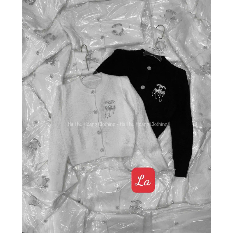 Áo carigan len kèm tag QC