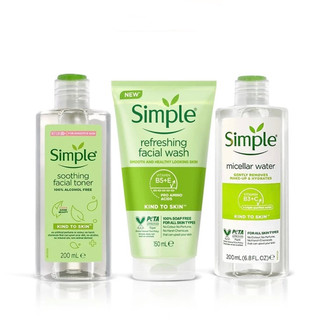 Combo Simple chăm sóc cho da sạch khỏe đàn hồi 3 món