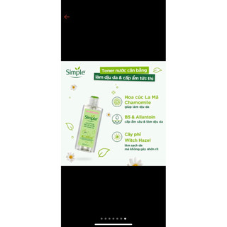 Combo Simple chăm sóc cho da sạch khỏe đàn hồi 3 món
