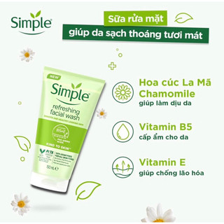 Combo Simple chăm sóc cho da sạch khỏe đàn hồi 3 món