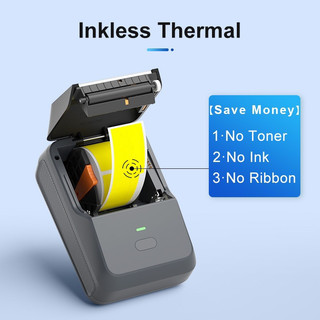 Máy in tem nhãn dán MaxPrinter P2 kết nối Bluetooth không dây