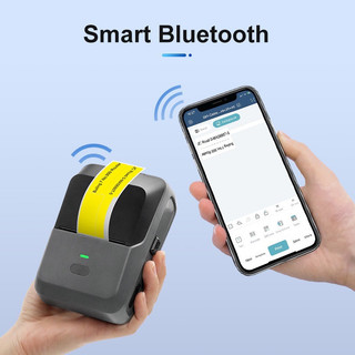 Máy in tem nhãn dán MaxPrinter P2 kết nối Bluetooth không dây
