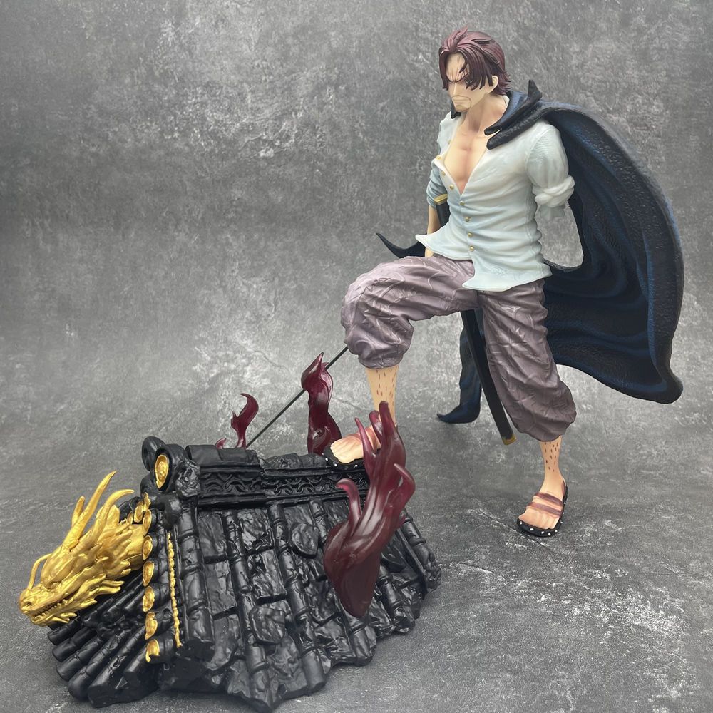 Mô Hình Shanks Tóc Đỏ Đứng Gác Mái Nhà 32CM Mô hình One Piece Cao Cấp, Figure Mô Hình Anmie One Piece Luffy Vua Hải Tặc