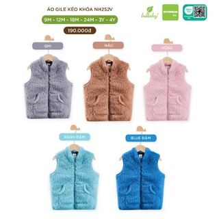 Áo gile lông kéo khoá Lullaby Cho bé NH512M (Sz 9m-5y)